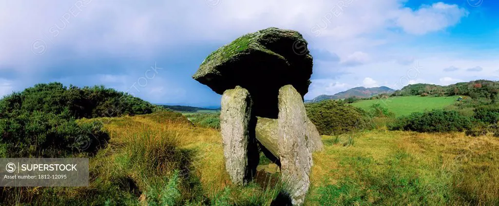 Tomb On A Landscape, Gortnavern Dolmen, County Donegal, Republic Of Ireland