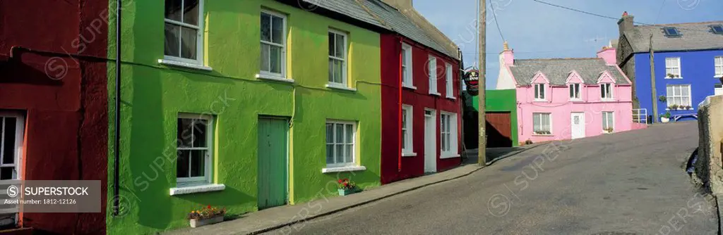 Houses In A Village, Eyeries, County Cork, Republic Of Ireland
