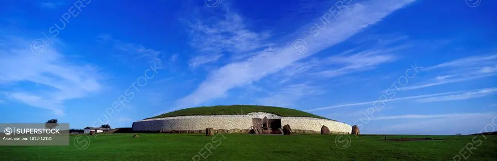 Ancient Tomb On A Landscape, Megalithic Passage Tombs, County Meath, Republic Of Ireland