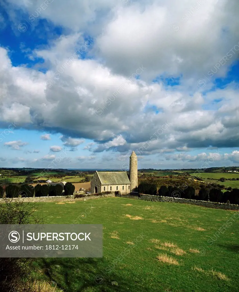 Co Down _ Saul Nr. Downpatrick, Church & Round Tower 1932, Site Of St Pats First Church