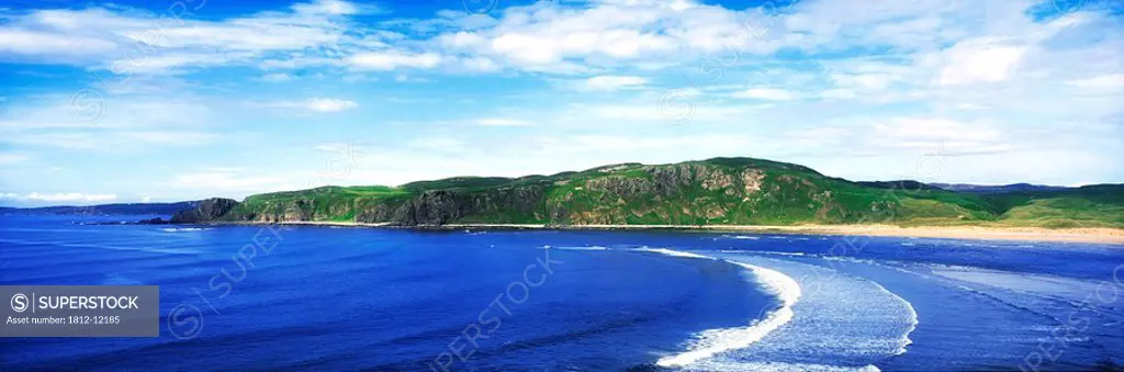Five Finger Strand, Inishowen, County Donegal, Ireland, Coastal Scenic With Beach