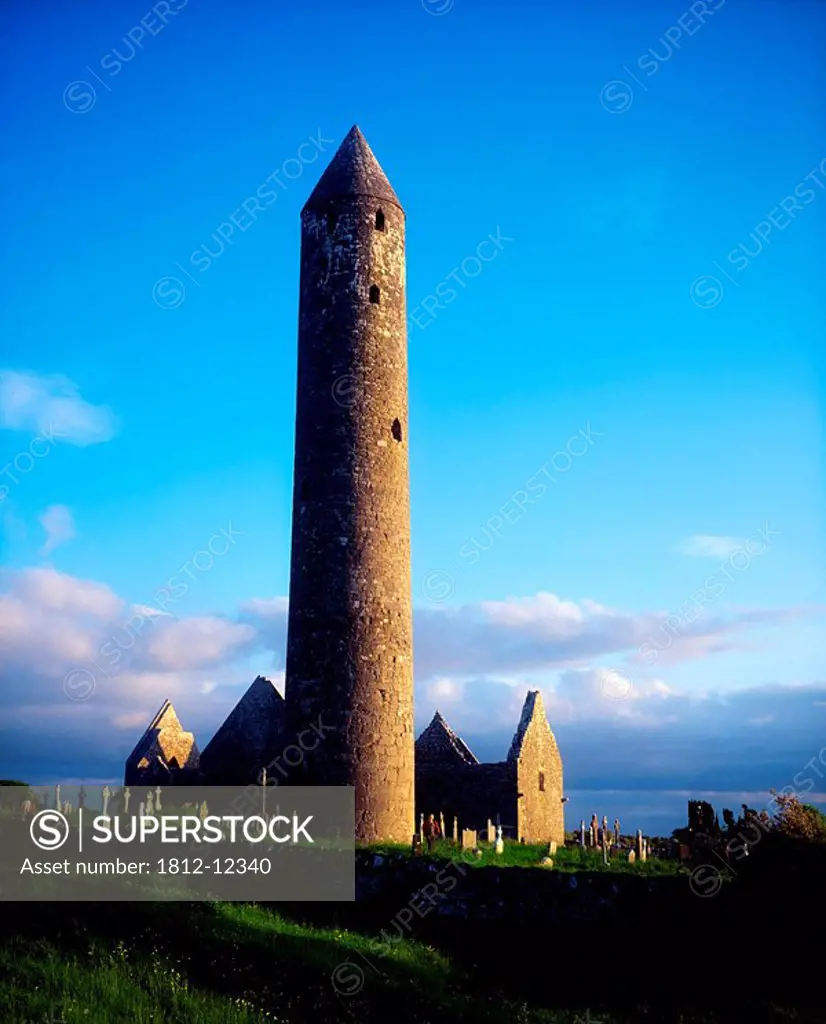 Round Tower Near Gort, Co Galway, Ireland