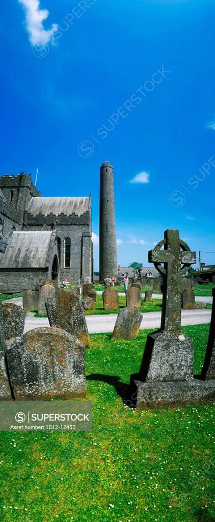 St. Canice´s Cathedral, Kilkenny City, County Kilkenny, Ireland, Historic Cathedral And Graveyard