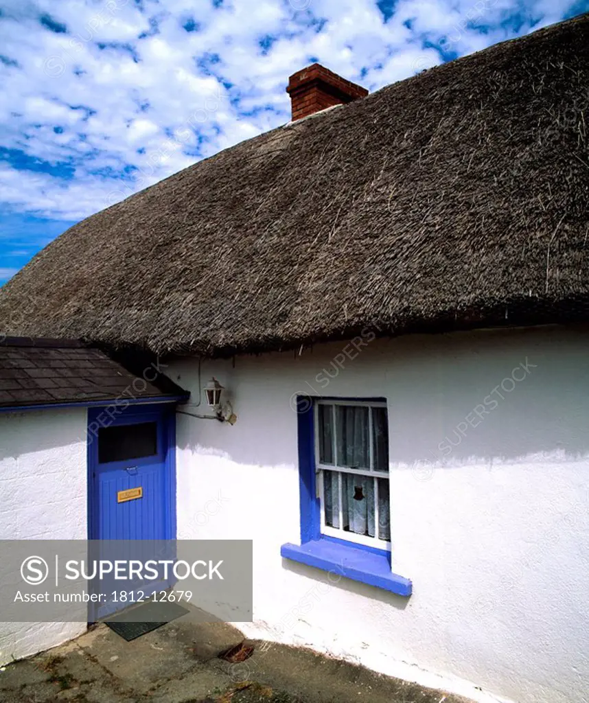Kilmeaden, County Waterford, Ireland, Traditional Thatched Roof Cottage