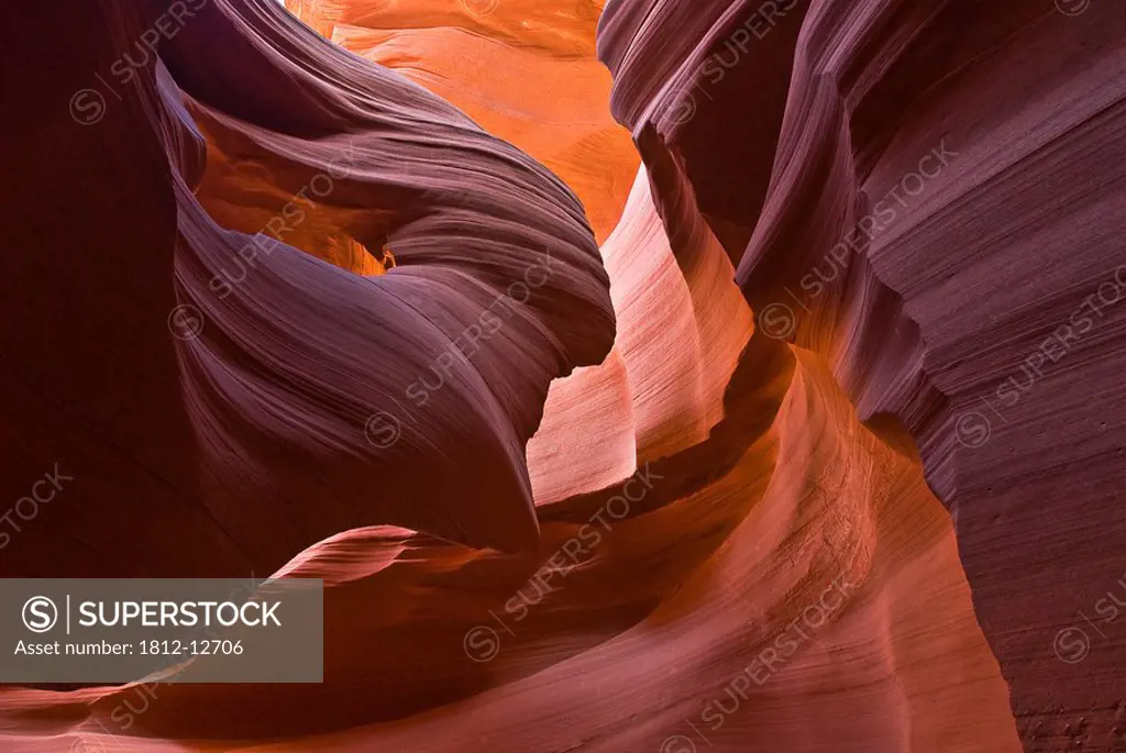 Antelope Canyon, Page, Arizona, Usa, Abstract Rock Formations