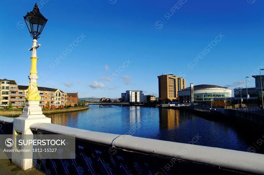 Buildings At The Waterfront, Waterfront Hall, Queens Bridge, Belfast, Northern Ireland
