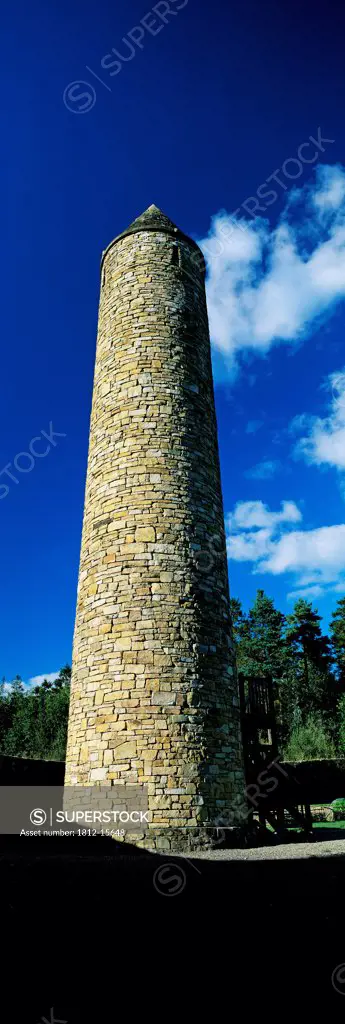 Low Angle View Of A Tower, Round Tower, Ulster History Park, Omagh, County Tyrone, Northern Ireland