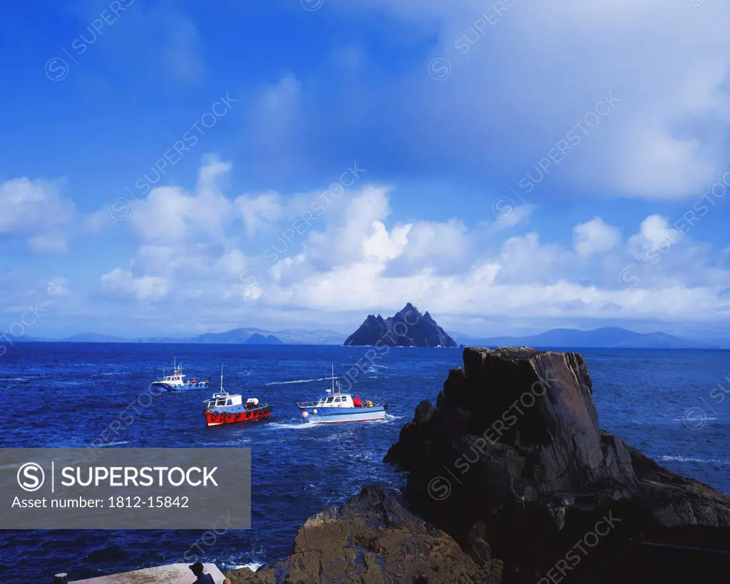 Skellig Islands, Co Kerry, Ireland, Ferries To Great Skellig.