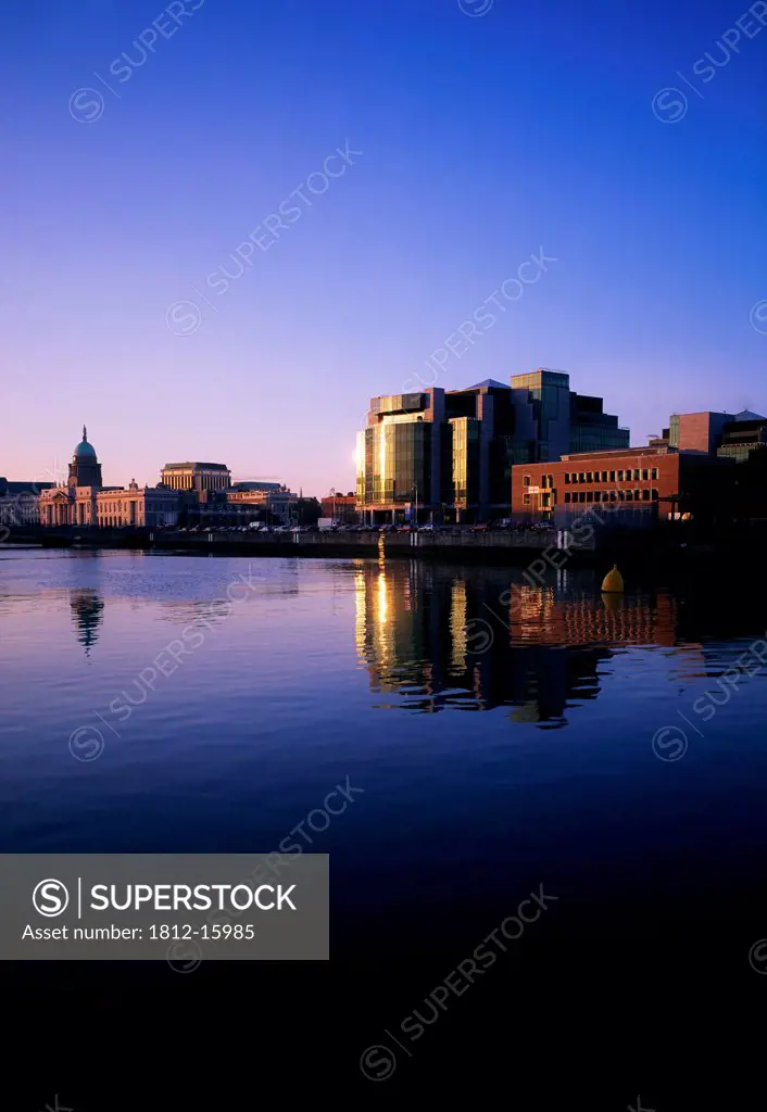 Financial Services Centre, And River Liffey, Dunlin, Ireland