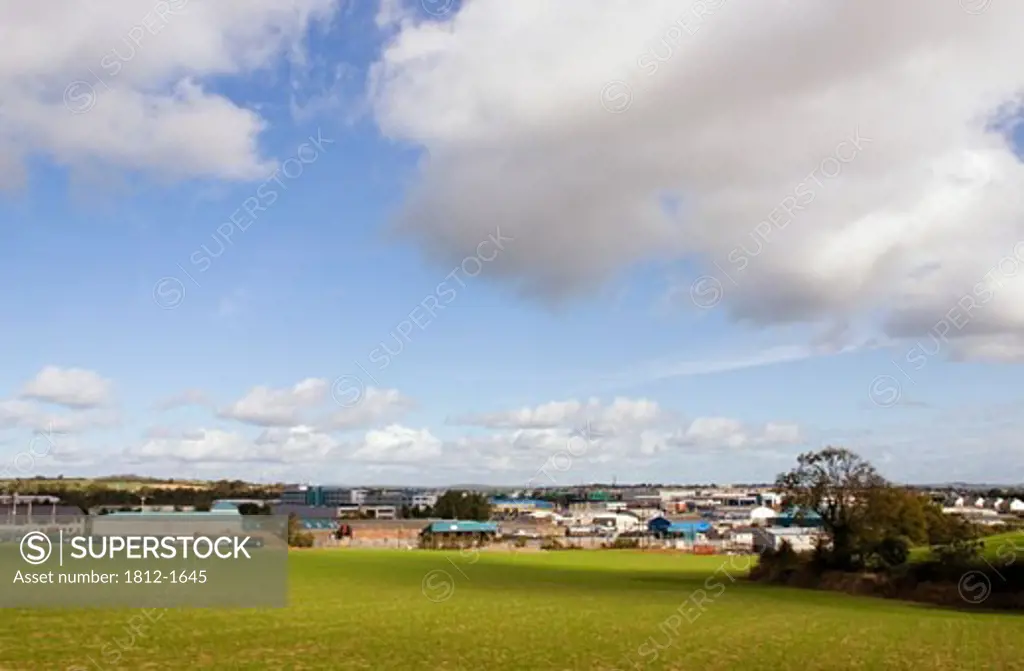 Industrial Estate with Agricultural Scene, Waterford City, Ireland