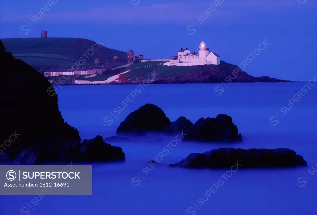 Roches Point, Whitegate, County Cork, Ireland; Seascape With Lighthouse