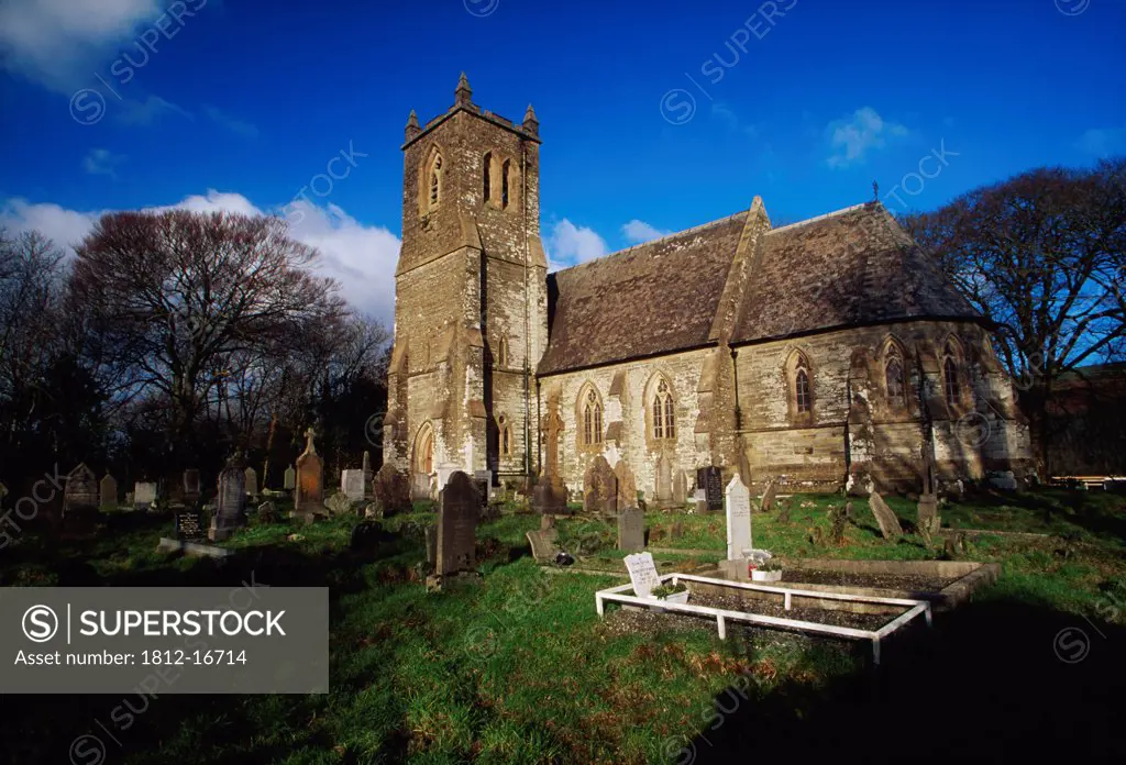 Timoleague Region, County Cork, Ireland; Kilmalooda Church And Cemetery