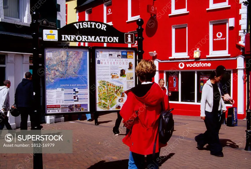 Waterford City, County Waterford, Ireland; Visitor Information Board