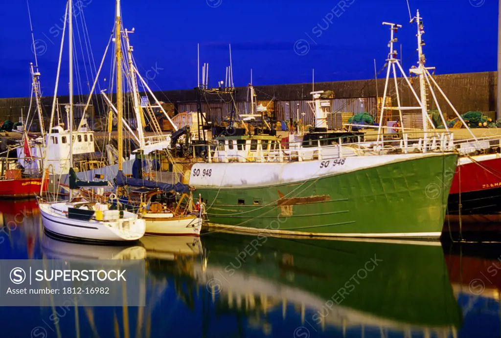 Dunmore East Harbour, County Waterford, Ireland; Fishing Trawlers