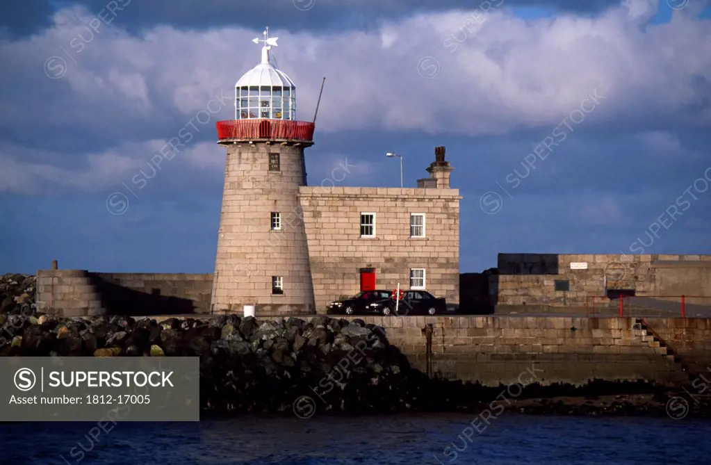 Howth Pier, County Dublin, Ireland; Lighthouse Exterior