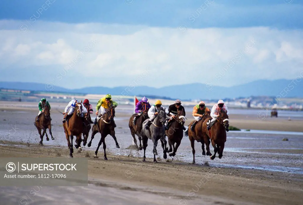 Horse Racing, Beach Racing At Laytown, Co Meath