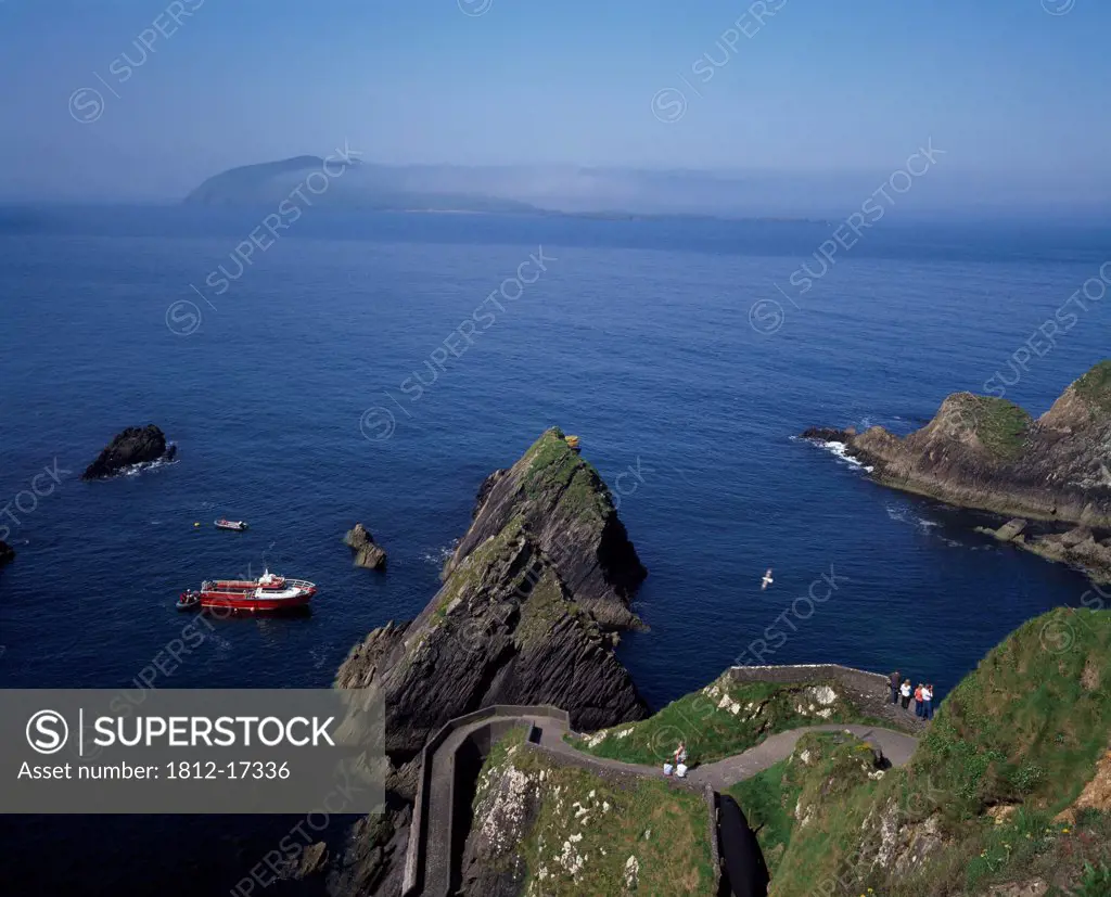 Dunquin Harbour With Great Blasket Island, Dingle Peninsula, County Kerry, Ireland