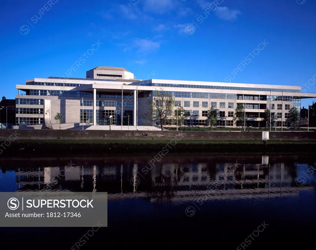 Dublin Corporation Building On The River Liffey, Dublin City, County Dublin, Ireland