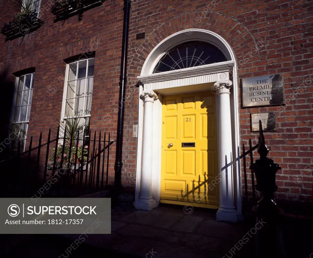 Dublin City, Ireland; Georgian Style Doorway