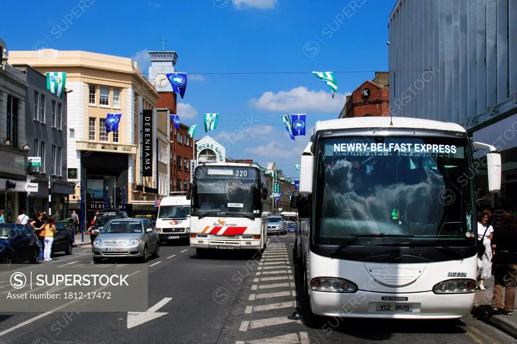Limerick, County Limerick, Ireland; City Street With Traffic