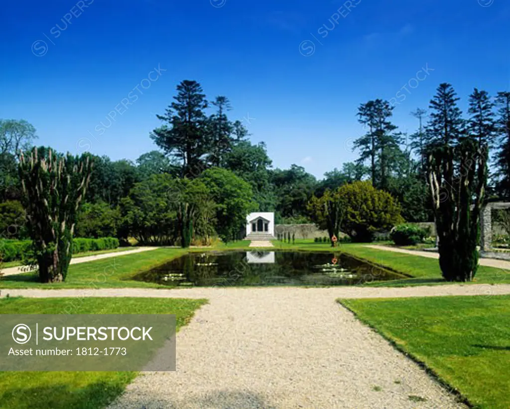 The Lily Pool and Temple, Strokestown Park, Co Roscommon, Ireland
