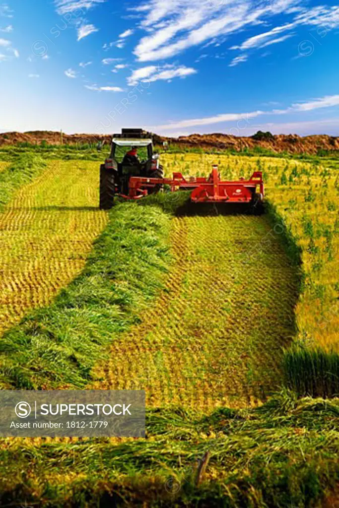Silage Cutting, Co Waterford, Ireland