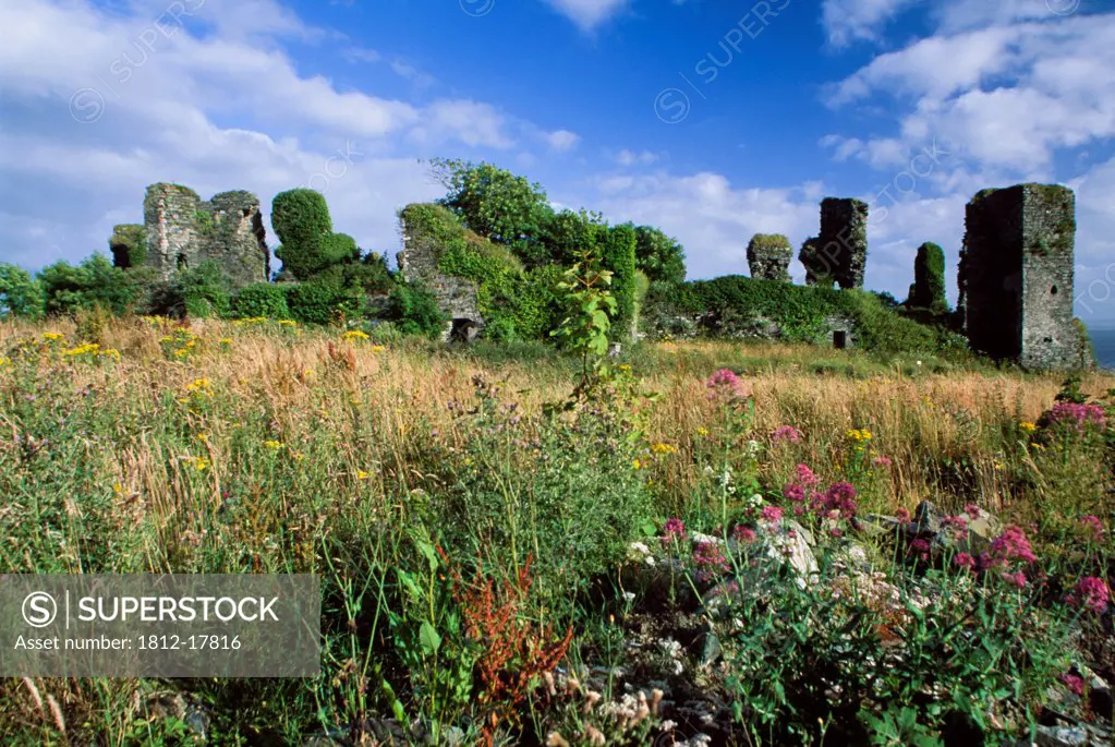 Greencastle Fort, Inishowen Head, County Donegal, Ireland; Ruins Of Historic Irish Fort