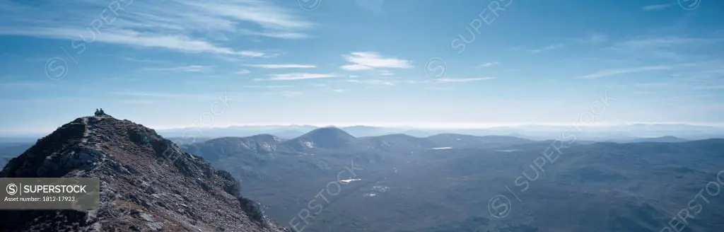Co Donegal,Ireland;High Angle View Of Mountains