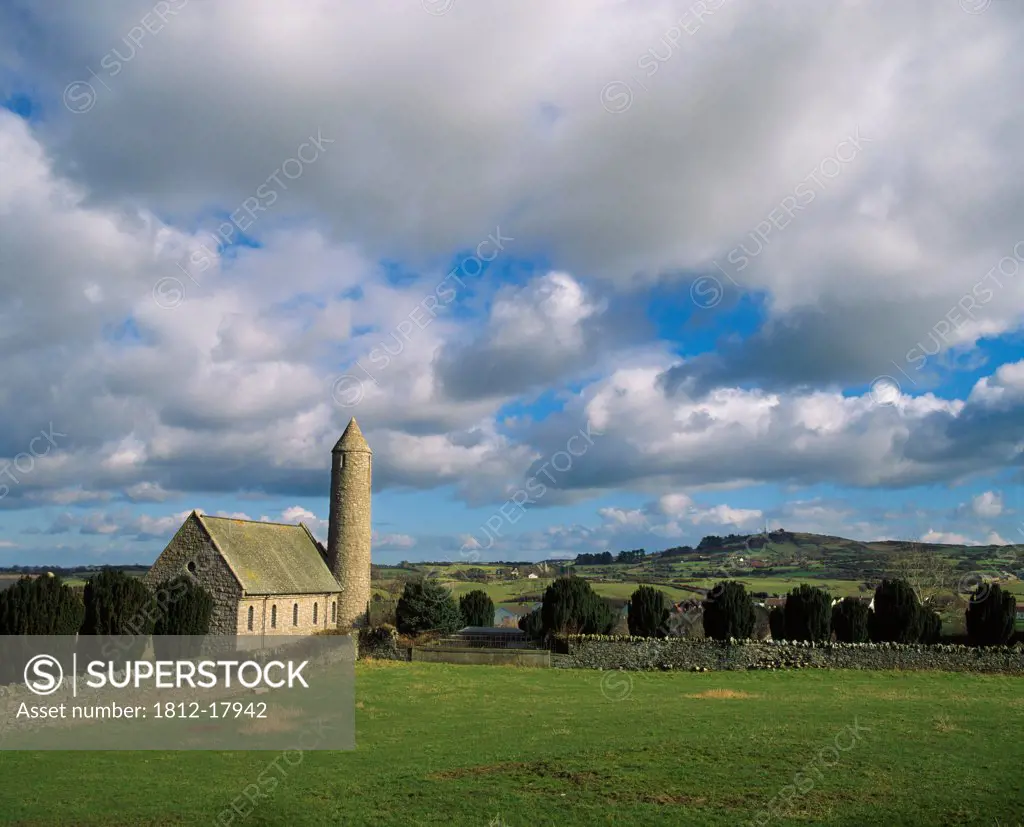 Co Down - Saul Nr. Downpatrick, Church & Round Tower (1932), Site Of St Pats First Church,