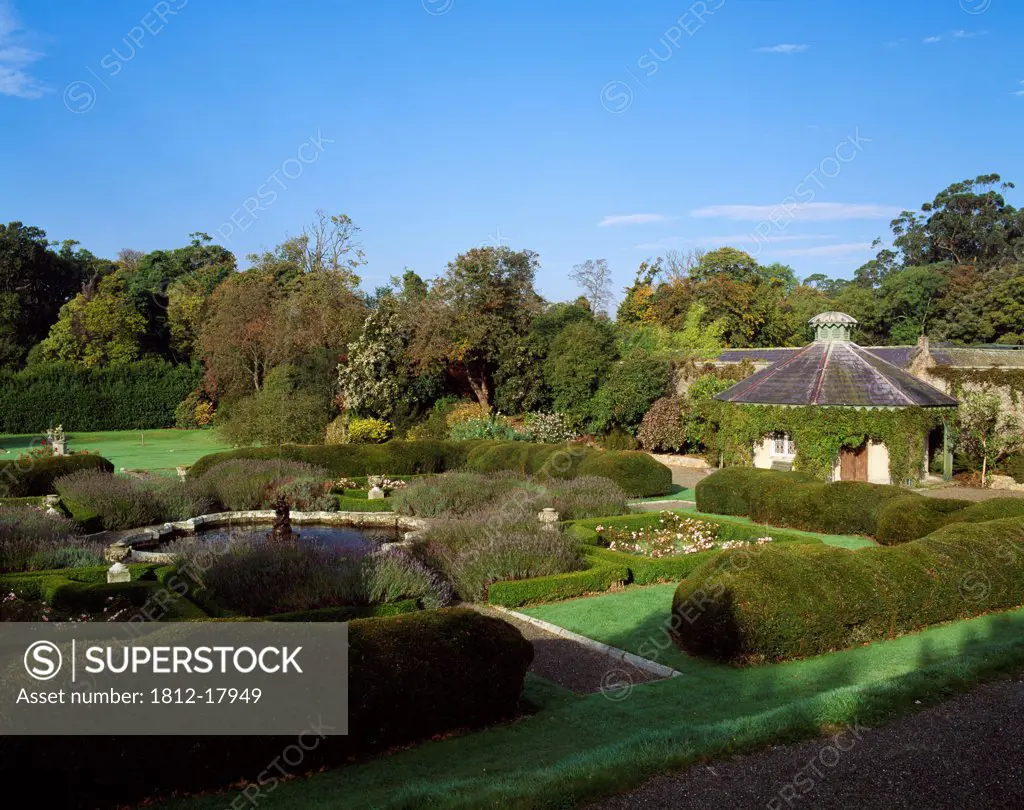 Kilruddery Co Wicklow, Ornamental Dairy And Parterres, Autumn,