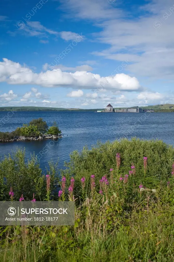 Lough Derg, Co Donegal, Ireland; View Across Lake To St Patrick's Purgatory On Station Island
