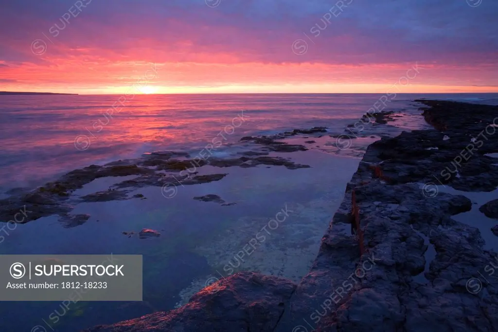 Killala Bay, Co Sligo, Ireland; Bay At Sunset