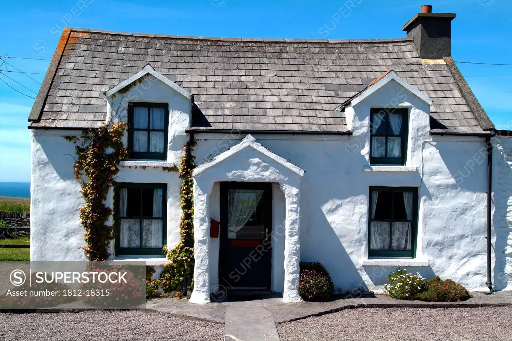 Valentia Island, Co Kerry, Ireland; An Old Traditional Cottage