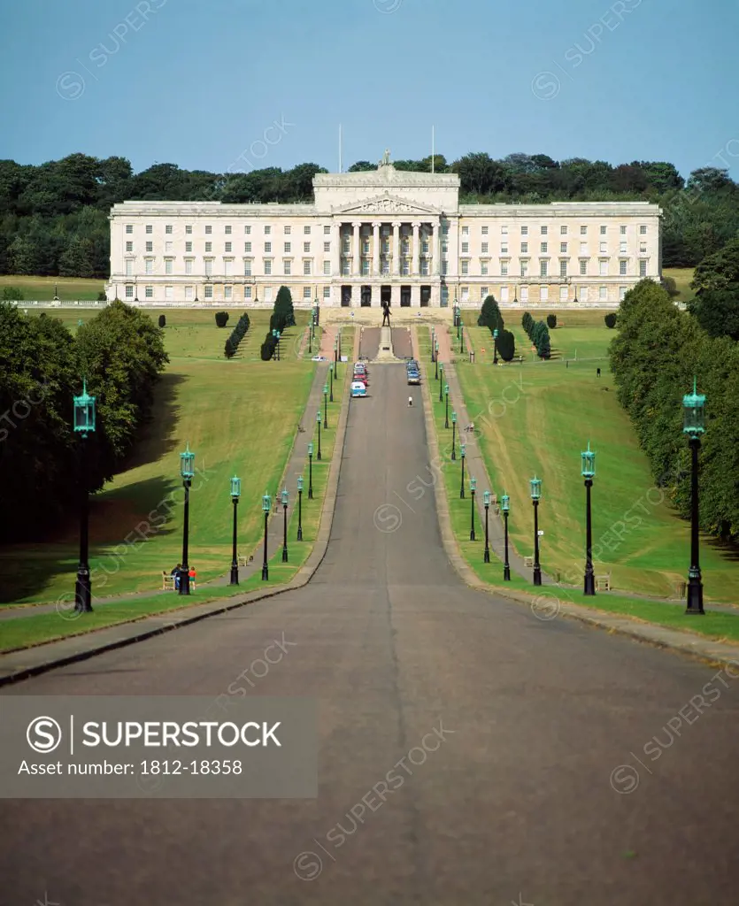 Stormont,Belfast City,Ireland;Exterior View Of Parliament Buildings