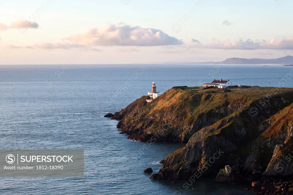 Baily Lighthouse Overlooking Dublin Bay, Howth Head, County Dublin, Ireland