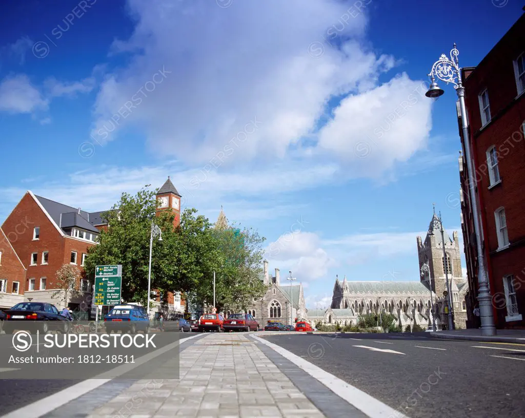 Streetscape, Christchurch Square, Dublin, County Dublin, Ireland