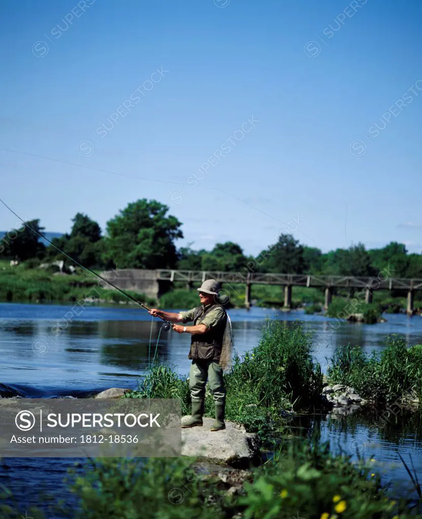 Man Fishing, Castleconnell, County Limerick, Ireland