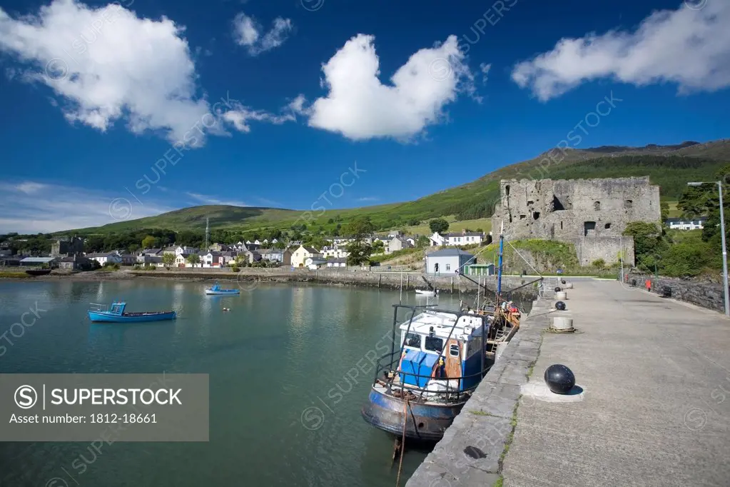 Boats In Dock, Carlingford, County Louth, Ireland