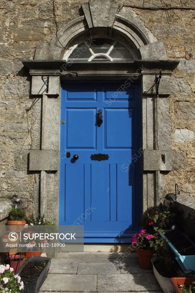 Blue Door On King Square; Mitchelstown, County Cork, Ireland