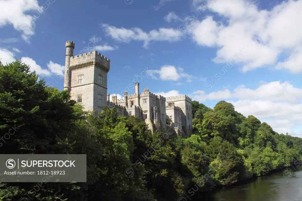 Lismore Castle And Blackwater River In Munster Region; Lismore, County Waterford, Ireland