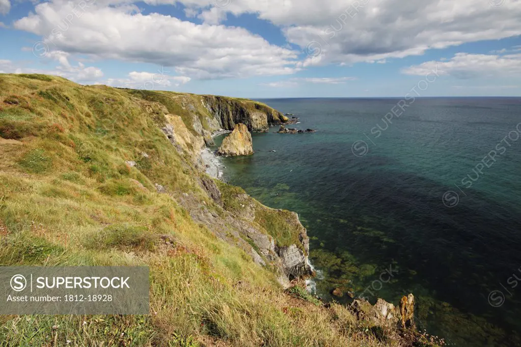 The Copper Coast In Munster Region; County Waterford, Ireland