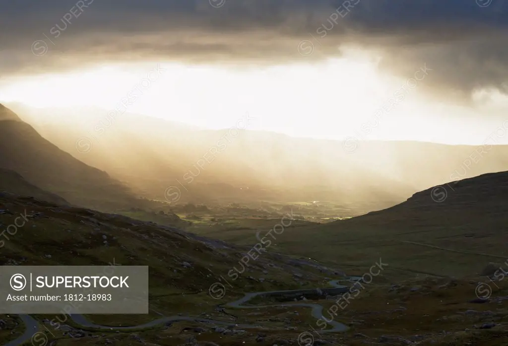 Clearing Storm Overlooking The Healy Pass And The Beara Peninsula In West Cork; County Cork, Ireland