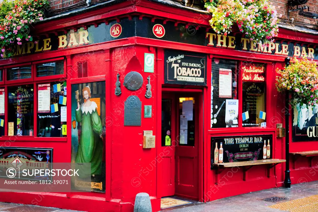 The Temple Bar In The Templebar Area; Dublin, County Dublin, Ireland