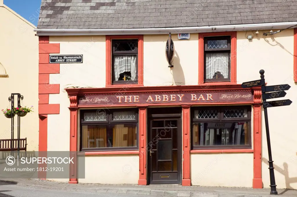 Exterior Of Traditional Irish Pub; Timoleague, County Cork, Ireland