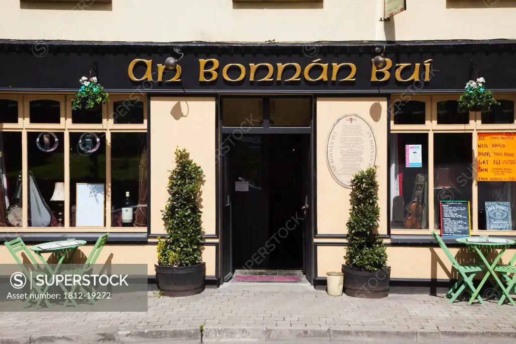 Exterior Of Irish Restaurant; Cahirciveen, County Kerry, Ireland