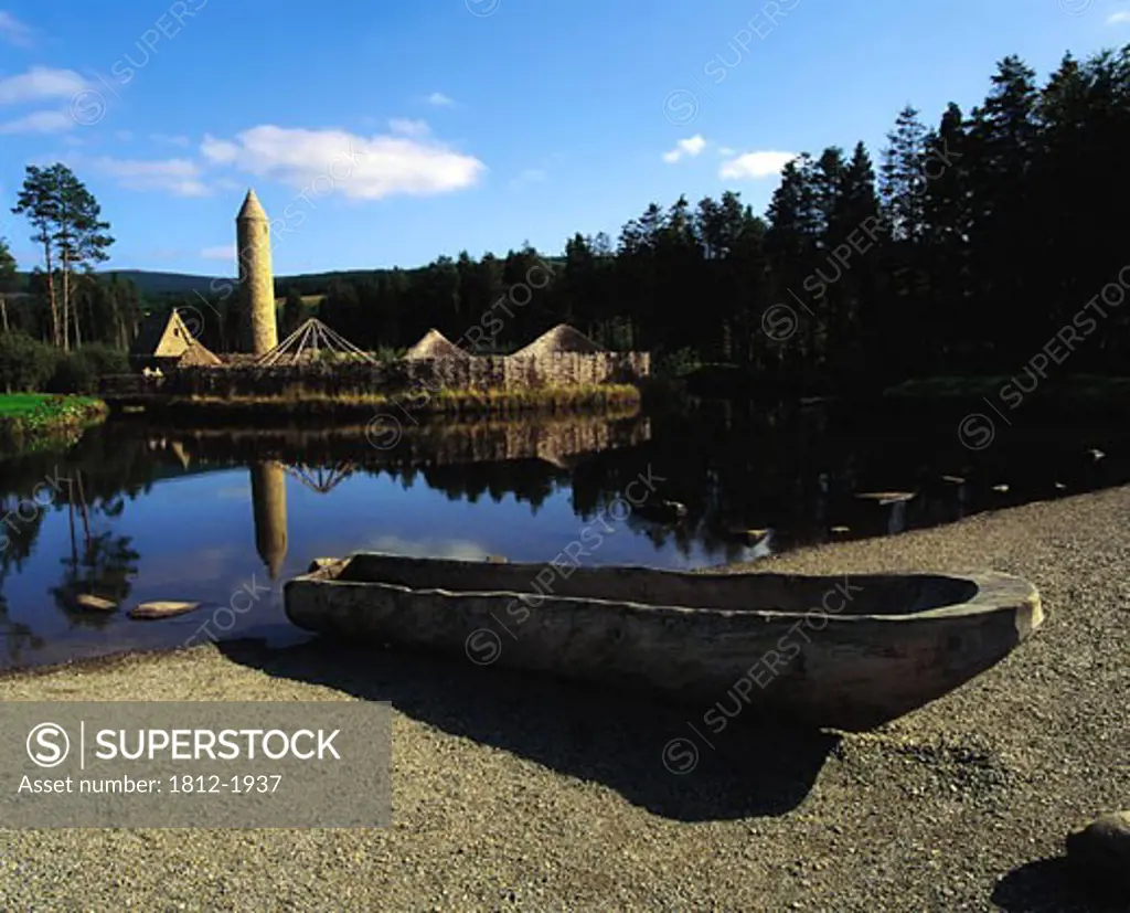 Co Tyrone, Round Tower and Crannog, Ulster History Park Near Omagh