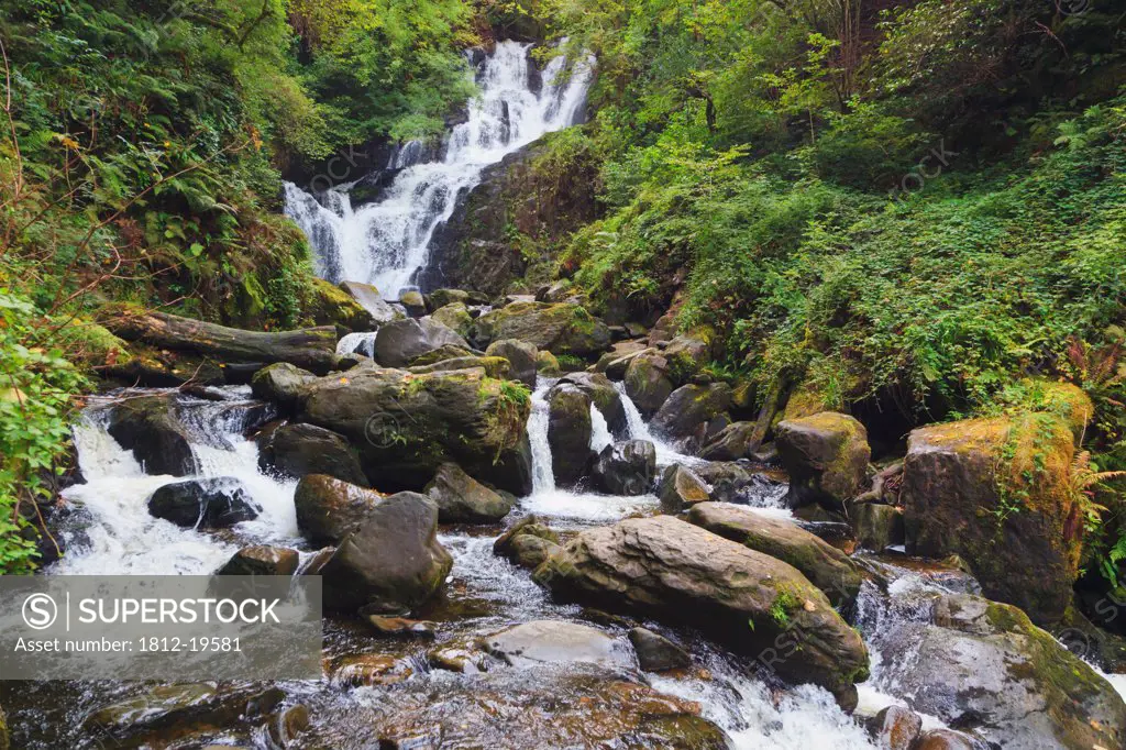 Torc Waterfall In Killarney National Park; County Kerry Republic Of Ireland