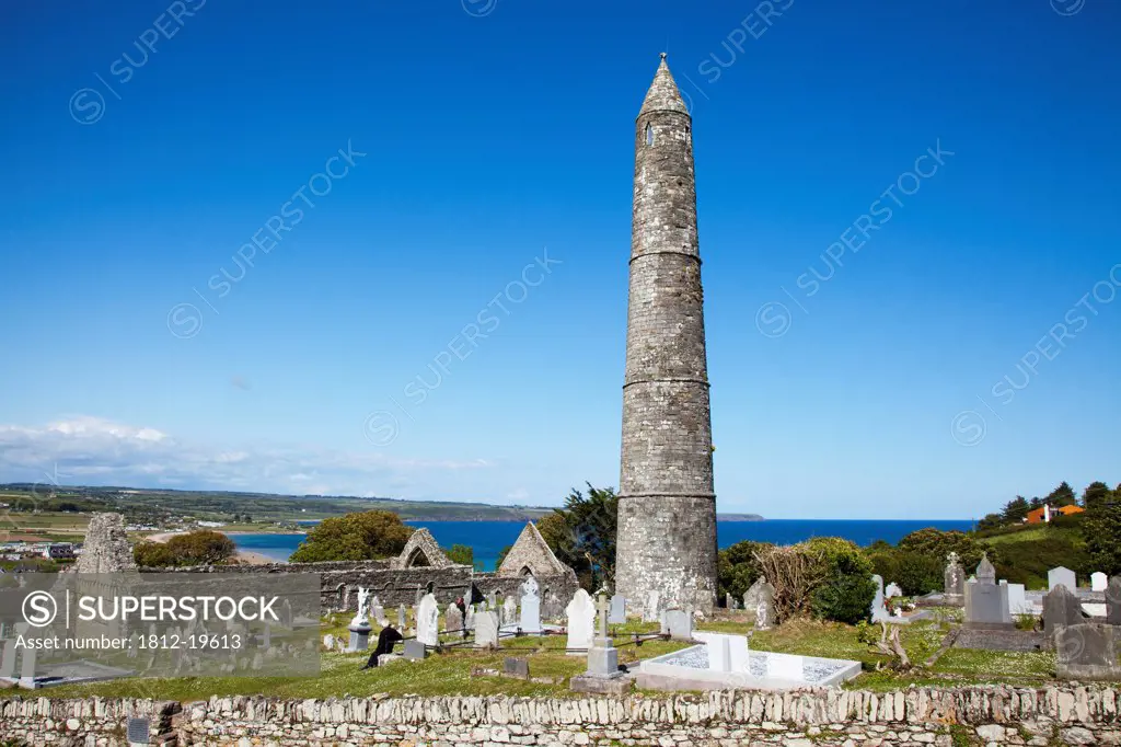 Roundtower And Cemetery; Ardmore County Waterford Ireland