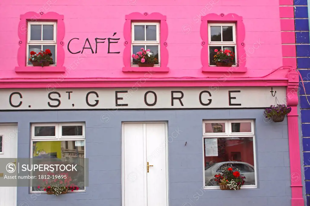 Cafe In Kinvarra Village In Connacht Region; Kinvarra County Galway Ireland