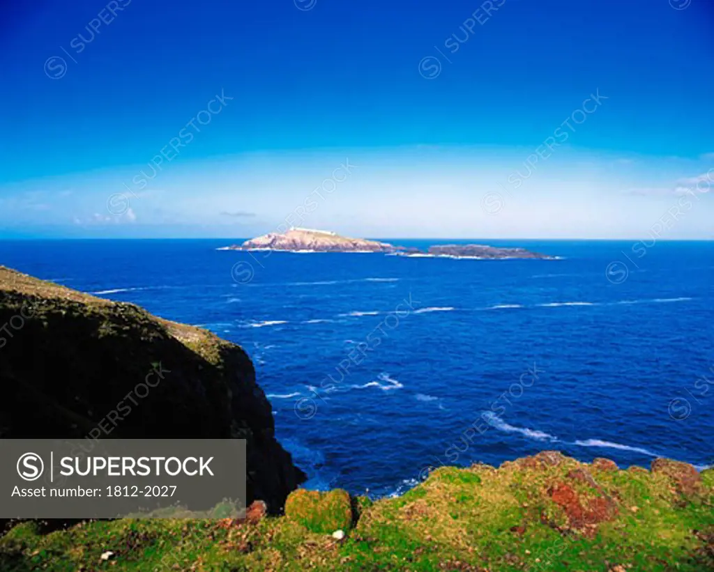 Eagle Island, Erris Head, Co Mayo, Ireland, lighthouse in the distance